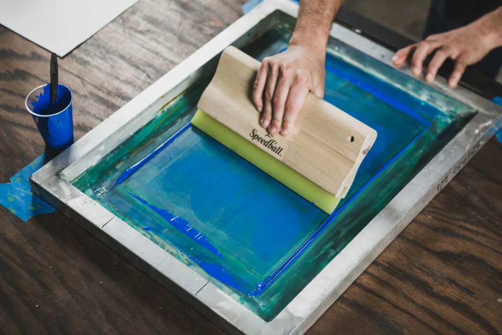 Screen printing at Shree Balaji
